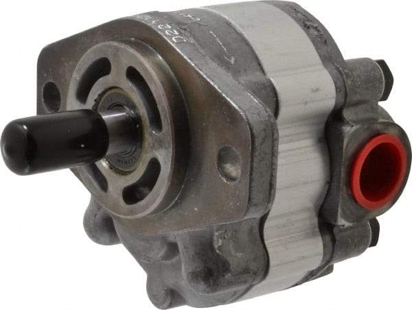 Parker - 4.1 GPM, 7/8-14 UNF-2B SAE Inlet Size, 2,500 RPM, 1/2" Shaft Diam, SAE AA Mount, Hydraulic Gear Pump - 4.07 GPM at 1,800 RPM, 8.14 GPM at 3,600 RPM, 2,500 psi Max Working Pressure, 7/8-14 SAE Port Size - Exact Tool & Supply