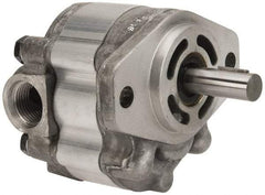 Parker - 5 GPM, 7/8-14 UNF-2B SAE Inlet Size, 2,000 RPM, 1/2" Shaft Diam, SAE AA Mount, Hydraulic Gear Pump - 4.99 GPM at 1,800 RPM, 9.99 GPM at 3,600 RPM, 2,000 psi Max Working Pressure, 7/8-14 SAE Port Size - Exact Tool & Supply