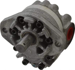 Parker - 4.7 GPM, 1-1/6-12 UNF-2B SAE Inlet Size, 2,500 RPM, 3/4" Shaft Diam, SAE A Mount, Hydraulic Gear Pump - 4.7 GPM at 1,800 RPM, 9.4 GPM at 3,600 RPM, 2,500 psi Max Working Pressure, 1-1/16-12 SAE Port Size - Exact Tool & Supply