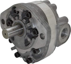 Parker - 9.2 GPM, 1-1/6-12 UNF-2B SAE Inlet Size, 2,500 RPM, 3/4" Shaft Diam, SAE A Mount, Hydraulic Gear Pump - 9.18 GPM at 1,800 RPM, 18.36 GPM at 3,600 RPM, 2,500 psi Max Working Pressure, 1-1/16-12 SAE Port Size - Exact Tool & Supply