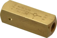 Parker - 3 GPM 1/8 Inlet Brass Hydraulic Control Valve - 1/8-27 Thread - Exact Tool & Supply