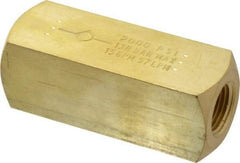 Parker - 15 GPM 1/2 Inlet Brass Hydraulic Control Valve - 1/2-14 Thread - Exact Tool & Supply