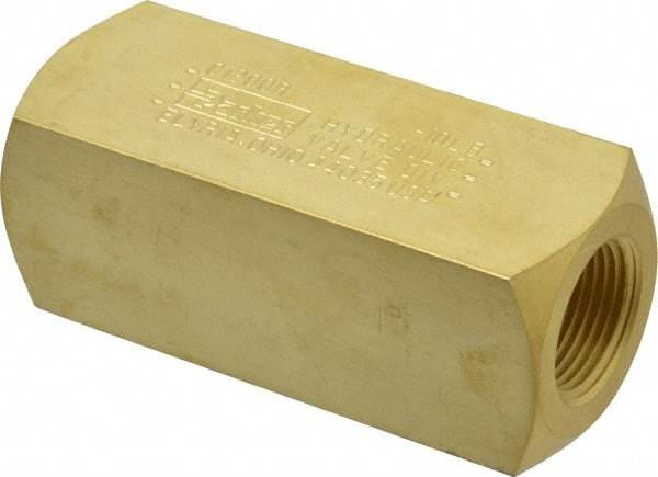 Parker - 25 GPM 3/4 Inlet Brass Hydraulic Control Valve - 3/4-14 Thread - Exact Tool & Supply