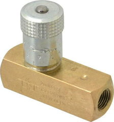 Parker - 3 GPM 1/8 Inlet Brass Hydraulic Control Valve - 1/8-27 Thread - Exact Tool & Supply