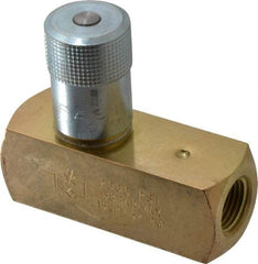 Parker - 15 GPM 1/2 Inlet Brass Hydraulic Control Valve - 1/2-14 Thread - Exact Tool & Supply