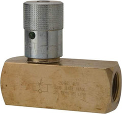 Parker - 25 GPM 3/4 Inlet Brass Hydraulic Control Valve - 3/4-14 Thread - Exact Tool & Supply