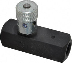 Parker - 5 GPM 1/4 Inlet Steel Hydraulic Control Valve - 1/4-18 Thread - Exact Tool & Supply