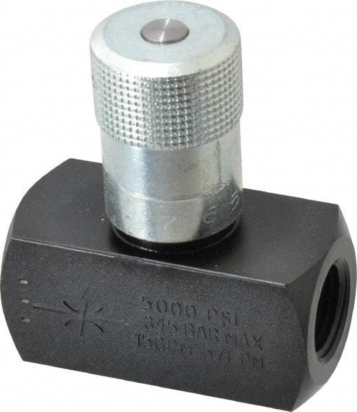Parker - 15 GPM 1/2 Inlet Steel Hydraulic Control Valve - 1/2-14 Thread - Exact Tool & Supply