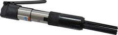 Sioux Tools - 4,000 BPM, 17.78mm Bore Diam, Pneumatic Inline Needle Scaler - 2" Stroke Length, 3.05mm Needle Diam, 5" Needle Length, 6 CFM, 90 psi, 1/4 NPT Inlet - Exact Tool & Supply