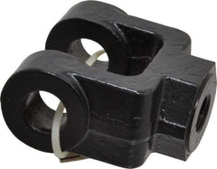 Schrader Bellows - 7/16-20 Thread, Hydraulic Cylinder Female Rod Clevis - 4,250 Lb Capacity - Exact Tool & Supply