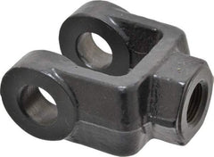 Schrader Bellows - 3/4-16 Thread, Hydraulic Cylinder Female Rod Clevis - 11,200 Lb Capacity - Exact Tool & Supply