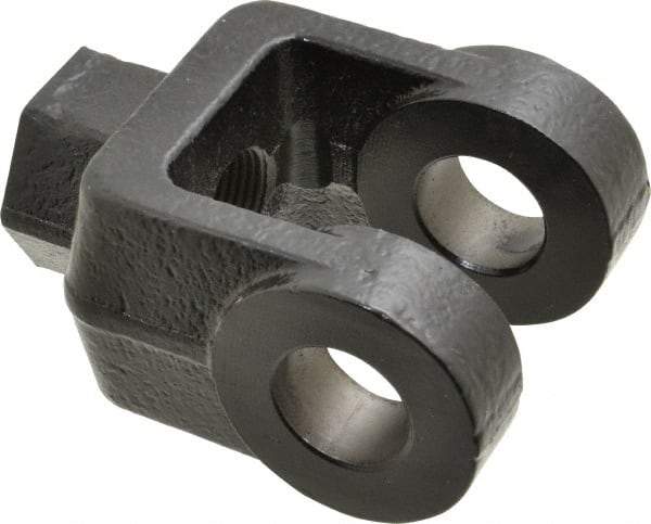 Schrader Bellows - 1-14 Thread, Hydraulic Cylinder Female Rod Clevis - 19,500 Lb Capacity - Exact Tool & Supply