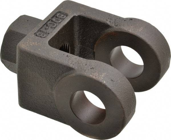 Schrader Bellows - 1-1/4 - 12 Thread, Hydraulic Cylinder Female Rod Clevis - 33,500 Lb Capacity - Exact Tool & Supply