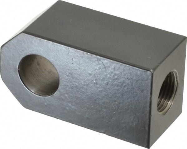 Schrader Bellows - 3/4-16 Thread, Hydraulic Cylinder Female Rod Eye - 12,100 Lb Capacity, 2-13/16" OAL - Exact Tool & Supply