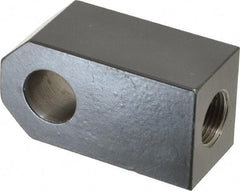Schrader Bellows - 3/4-16 Thread, Hydraulic Cylinder Female Rod Eye - 12,100 Lb Capacity, 2-13/16" OAL - Exact Tool & Supply