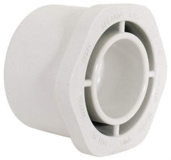 Value Collection - 2-1/2 x 1-1/4" PVC Plastic Pipe Bushing - Schedule 40, Spig x Slip End Connections - Exact Tool & Supply