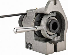 Phase II - 5C Compatible, 24 Increment, Horizontal & Vertical Standard Collet Indexer - 4-1/2" High Center, 1-1/8" Max Collet Capacity, Manual Operation - Exact Tool & Supply