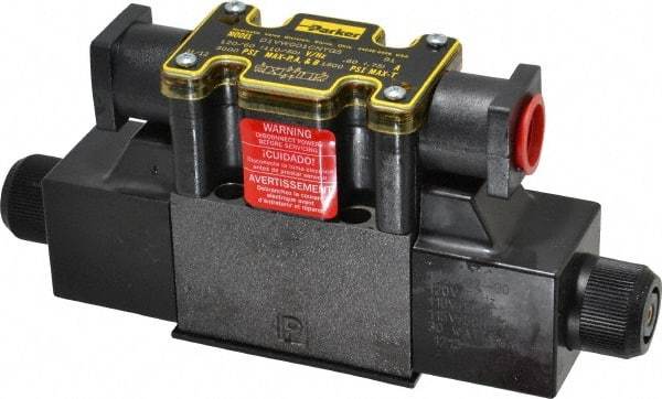 Parker - 22 GPM Nitrile Hydraulic Control Valve - 1.81" Wide x 8.3" Long - Exact Tool & Supply