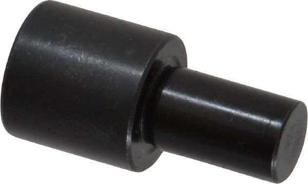 Gibraltar - 1-3/32" OAL, 5/8" Head Height, 5/8" OD, Low Carbon Steel, Ground, Press Fit Rest Button - Black Oxide Coating, 3/8" Pin Diam - Exact Tool & Supply