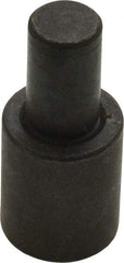 Gibraltar - 1-7/32" OAL, 3/4" Head Height, 5/8" OD, Low Carbon Steel, Ground, Press Fit Rest Button - Black Oxide Coating, 3/8" Pin Diam - Exact Tool & Supply