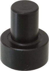 Gibraltar - 1-1/32" OAL, 7/16" Head Height, 7/8" OD, Low Carbon Steel, Ground, Press Fit Rest Button - Black Oxide Coating, 1/2" Pin Diam - Exact Tool & Supply