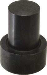 Gibraltar - 1-31/32" OAL, 3/4" Head Height, 1-1/2" OD, Low Carbon Steel, Ground, Press Fit Rest Button - Black Oxide Coating, 1.001" Pin Diam - Exact Tool & Supply