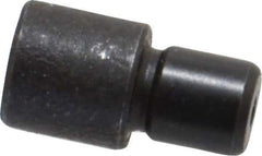 Gibraltar - 15/32" OAL, 1/4" Head Height, 1/4" OD, 52100 Steel, Unground, Press Fit Rest Button - Black Oxide Coating, 0.1885" Pin Diam - Exact Tool & Supply