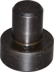 Gibraltar - 0.969" OAL, 3/8" Head Height, 7/8" OD, 52100 Steel, Unground, Press Fit Rest Button - Black Oxide Coating, 1/2" Pin Diam - Exact Tool & Supply