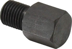 Gibraltar - 15/16" OAL, 1/2" Head Height, Low Carbon Steel, Threaded Rest Button - Black Oxide Coating, 3/8-24 Thread, 1/2" Hex - Exact Tool & Supply