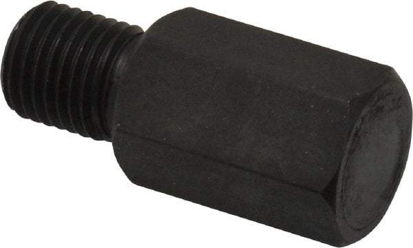 Gibraltar - 1-3/16" OAL, 3/4" Head Height, Low Carbon Steel, Threaded Rest Button - Black Oxide Coating, 3/8-24 Thread, 1/2" Hex - Exact Tool & Supply