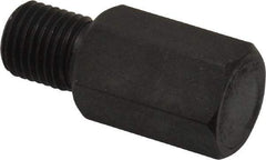 Gibraltar - 1-3/16" OAL, 3/4" Head Height, Low Carbon Steel, Threaded Rest Button - Black Oxide Coating, 3/8-24 Thread, 1/2" Hex - Exact Tool & Supply