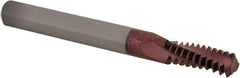 Iscar - UN, 0.24" Cutting Diam, 3 Flute, Solid Carbide Helical Flute Thread Mill - External Thread, 0.7" LOC, 2-1/2" OAL, 1/4" Shank Diam - Exact Tool & Supply