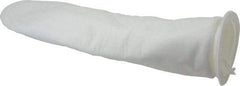 Pentair - 50 Micron, Size 420, 40 GPM Max Flow, Absolute Rated High Efficiency Bag Filter - 4 Inch Diameter, 18-1/2 Inch Long, 1-3/4 Sq. Ft. - Exact Tool & Supply