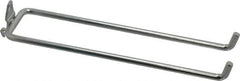 Triton - 1/4" Diam, 8-1/4" Long Double Arm Pegboard Hook - 8-7/8" Projection, 80° Bend, 3/4" Bend Length, Steel - Exact Tool & Supply