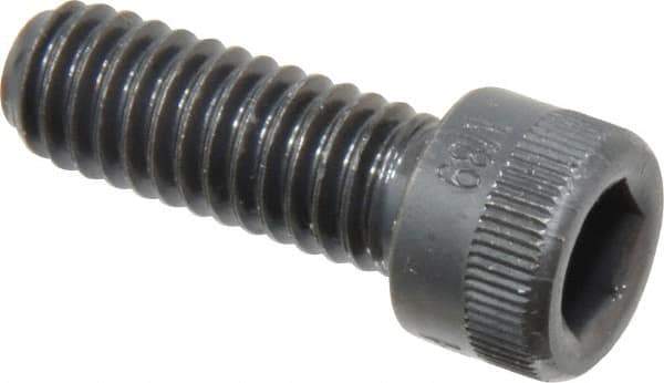 Made in USA - 5/16-18 UNC Hex Socket Drive, Socket Cap Screw - Alloy Steel, Black Oxide Finish, Fully Threaded, 7/8" Length Under Head - Exact Tool & Supply