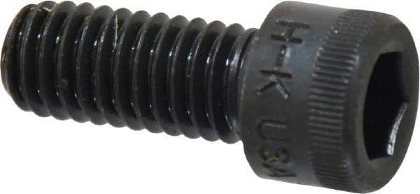 Made in USA - 3/8-16 UNC Hex Socket Drive, Socket Cap Screw - Alloy Steel, Black Oxide Finish, Fully Threaded, 7/8" Length Under Head - Exact Tool & Supply