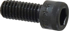 Made in USA - 3/8-16 UNC Hex Socket Drive, Socket Cap Screw - Alloy Steel, Black Oxide Finish, Fully Threaded, 7/8" Length Under Head - Exact Tool & Supply
