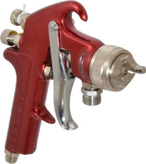 DeVilbiss - Siphon Feed High Volume/Low Pressure Paint Spray Gun - 1 Qt Capacity, 30 Max psi, 16 Max CFM, For Adhesives, Enamels, Epoxies, Lacquers, Latex, Polyurethanes, Primers, Sealers, Stains, Varnishes - Exact Tool & Supply