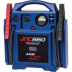Jump-N-Carry - Automotive Battery Chargers & Jump Starters; Type: Jump Starter ; Amperage Rating: 1700 ; Starter Amperage: 425 ; Voltage: 12 VDC ; Battery Size Group: 12 Volt - Exact Tool & Supply