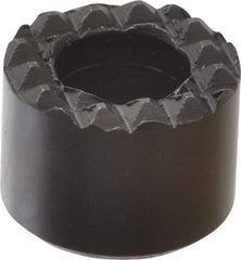 Fairlane - 1/2" Diam, 3/8" High, No. 8 C Bore SHCS, Counterbored, Extra Fine Tooth Grade Diamond Serration Tooth Pattern, High Speed Steel, Round Positioning Gripper - Black Oxide Coated - Exact Tool & Supply