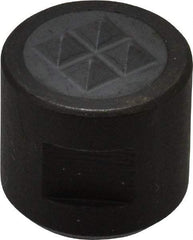 Fairlane - 10-32 Thread, 1/2" Diam, 1/2" High, Threaded, 4-Point Tooth Grade Diamond Serration Tooth Pattern, Carbide Tipped, Round Positioning Gripper - 3/16" Flat Width, Uncoated - Exact Tool & Supply