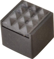 Fairlane - 1/2" Square, 10-32 Thread, 1/2" High, Fine Tooth Grade, Diamond Serration, Carbide-Tipped, Square Positioning Gripper - 0.03 x 45A° Chamfer - Exact Tool & Supply