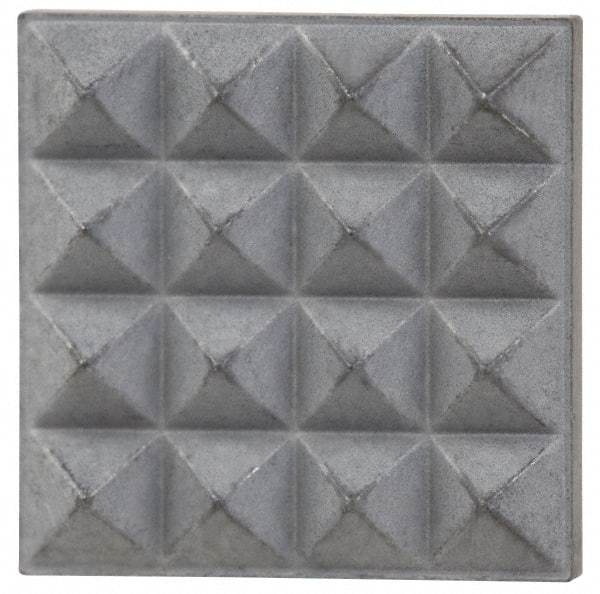 Fairlane - Extra Fine Tooth Grade, Diamond Tooth Pattern, Solid Carbide, Square Positioning Gripper Pad - 5/8" Long x 5/8" Wide x 1/8" High - Exact Tool & Supply