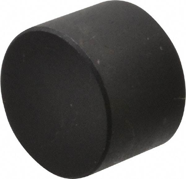Fairlane - 3/8" OAL, 1/2" OD, Steel, Tapped Rest Button - Black Oxide Coating, 3/16" Thread Depth - Exact Tool & Supply