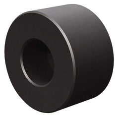 Fairlane - 1/2" OAL, 3/8" OD, Steel, Counterbored Rest Button - Black Oxide Coating - Exact Tool & Supply