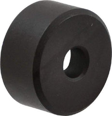 Fairlane - 1/2" OAL, 1" OD, Steel, Counterbored Rest Button - Black Oxide Coating - Exact Tool & Supply