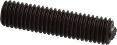 Fairlane - 1/2-13, 2" Thread Length, 9/32" Ball Diam, Serrated Ball Pad Surface, Alloy Steel, Black Oxide, Threaded, Swivel Action Gripper Assemblies - 1/4" Contact Diam, High Speed Steel Ball - Exact Tool & Supply