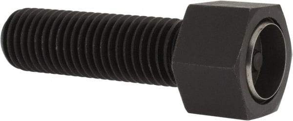 Fairlane - 3/4-10, 2-1/2" Thread Length, 7/8" Ball Diam, Alloy Steel, Hex Head, Swivel Action Gripper Assemblies - 3/4" Head Height, 1-1/8" Hex, Stainless Steel Ball - Exact Tool & Supply