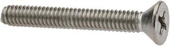 Value Collection - #8-32 UNC, 1-1/4" OAL Phillips Drive Machine Screw - Flat Head, Grade 316 Stainless Steel, Uncoated, Without Washer - Exact Tool & Supply