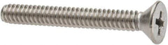 Value Collection - #10-24 UNC, 1-1/2" OAL Phillips Drive Machine Screw - Flat Head, Grade 316 Stainless Steel, Uncoated, Without Washer - Exact Tool & Supply